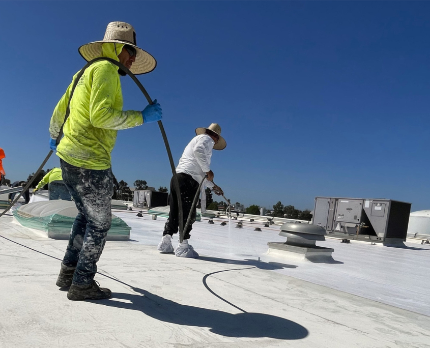 Workers On Roof